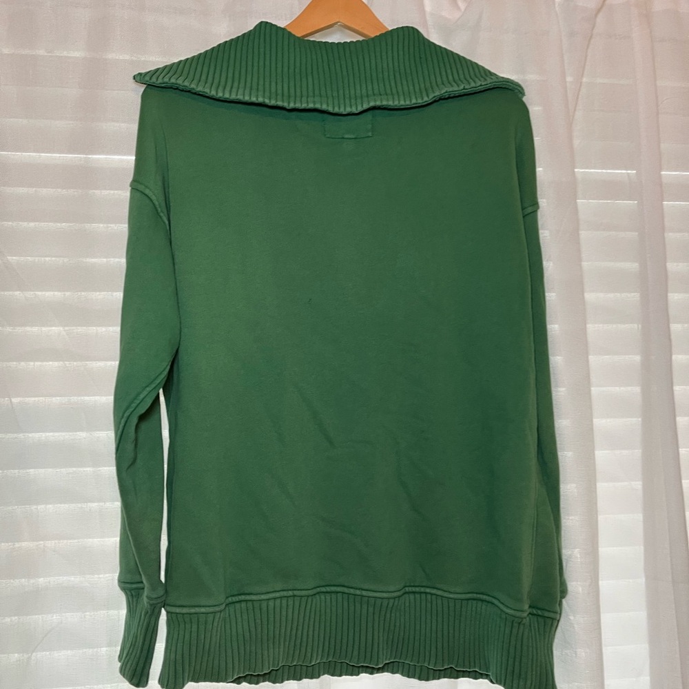 Aerie Green V-Neck Sweater - Picture 2 of 6